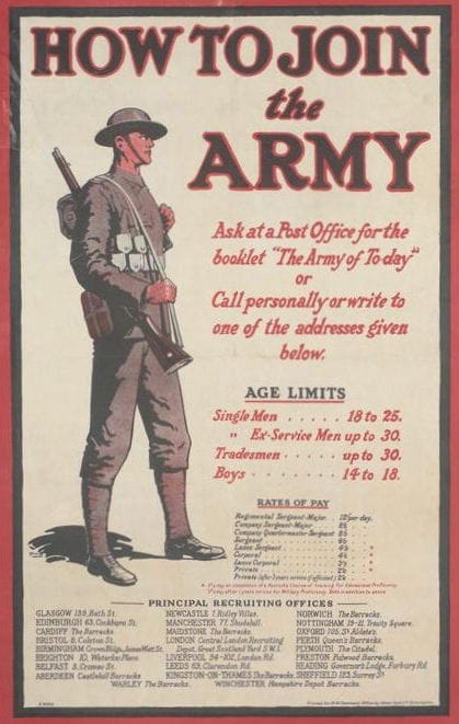Poster: How to join the Army