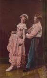 Ronald Charles Wright as a youth with unknown girl